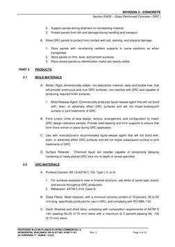 GRC Panel Specifications and Requirements | PDF | Reinforced Concrete ...