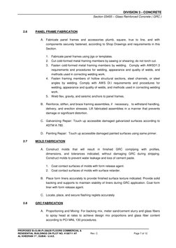 GRC Panel Specifications and Requirements | PDF | Reinforced Concrete ...
