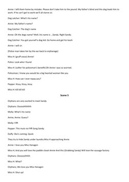 Annie: I left them home by mistake. Please don't take him to the pound. My father's blind and this dog leads him to 
work. If