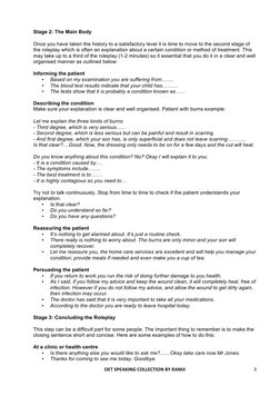OET	  SPEAKING	  COLLECTION	  BY	  RAMJI	  
	  
3	  
Stage 2: The Main Body 
 
Once you have taken the history to a sa