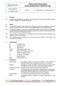 Metro Track Design and Construction Standards | PDF | Track (Rail ...