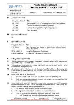 Metro Track Design and Construction Standards | PDF | Track (Rail ...