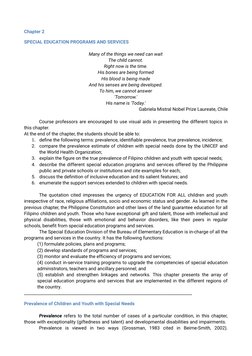 Special Education Programs in the Philippines | PDF | Special Education ...