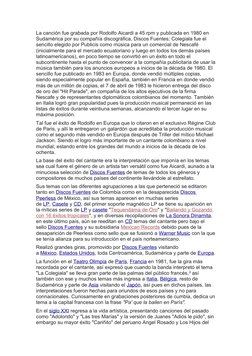 La canción fue grabada por Rodolfo Aicardi a 45 rpm y publicada en 1980 en 
Sudamérica por su compañía discográfica, Discos