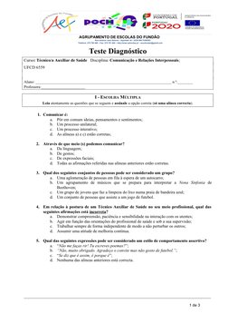 AGRUPAMENTO DE ESCOLAS DO FUNDÃO