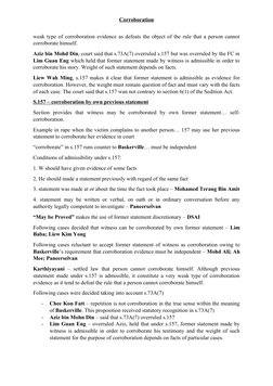 Corroboration Example Understanding Corroboration in Law | PDF | Witness | Evidence