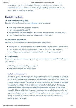 Step-by-Step Guide to Writing Methodology | PDF | Qualitative Research ...