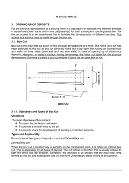 Understanding Box Cut Mining Techniques | PDF | Surface Mining | Mining