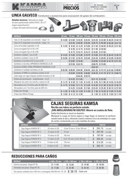 Detalles técnicos: fabricada en chapa 
de acero galvanizada calibre B.W.G. 30 y 27
(según especificación) 
y chapa laminada e