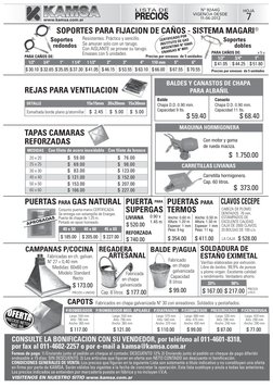 SOPORTES PARA FIJACION DE CAÑOS - SISTEMA MAGARI®
CERTIFICADO POR
INSTITUTO DE GAS
ARGENTINO Nº 55665
ENARGAS Nº 8051
Fabrica