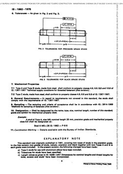 Indian Standard Specification for Studs | PDF | Screw | Joining
