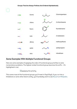 IUPAC Functional Group Priority Table | PDF | Alkene | Functional Group