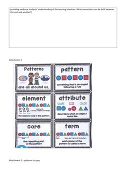 providing evidence students’ understanding of the learning intention. What connections can be built between 
this unit and an