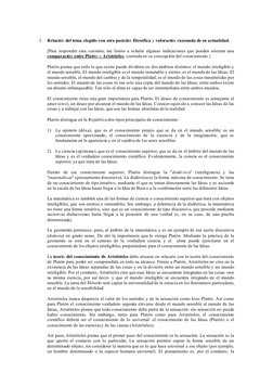 3.
Relación del tema elegido con otra posición filosófica y valoración razonada de su actualidad.
[Para responder esta cuesti