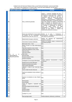 Página 5
FORMATO DE CAPTURA ELECTRÓNICA PARA LA AUDITORÍA DE PROCESOS. GUÍA DE AUDITORÍA.
Sólo cambie el valor asignado por 0