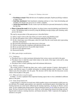 590
R. Fatima et al. / Phishing a silent attack
∗Psychology to target: Make the best use of compliance principles. Exploit ps