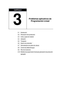 3.1 
Introducción 
3.2 
Planeación de la producción 
3.3 
Corte y ajuste de material 
3.4 
Ubicación 
3.5 
Transpor