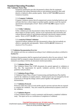 VAL 080 Validation Master Plan Sample PDF | PDF | Verification And ...