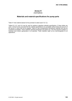 Materiales API - Annex G and H From API 610 11th ISO13709 | PDF ...