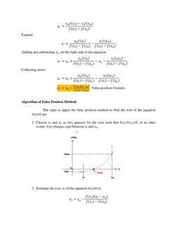 False Position Method Explained | PDF | Discrete Mathematics | Analysis