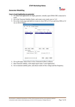 ETAP Generator Modeling Workshop Guide | PDF | Electric Generator ...