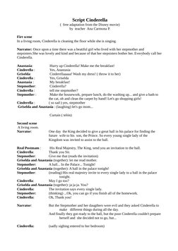 Cinderella Script: A Classic Adaptation | PDF | Cinderella