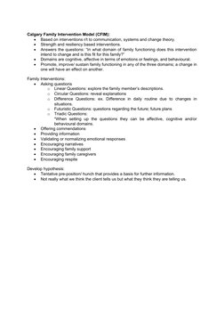 Calgary Family Assessment Model Overview | PDF | Affect (Psychology ...