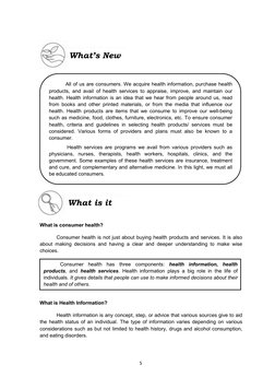 Consumer Health Module Health: Quarter 1 - Module 1: Components of Consumer Health | PDF ...