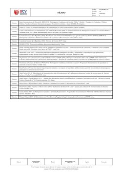 Externo
Banco Interamericano de Desarrollo -BID (2013). “Participación Ciudadana en la Gestión Pública”. Módulo 1 Participaci