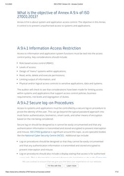 9.2.2020
ISO 27001 Annex A.9 - Access Control
https://www.isms.online/iso-27001/annex-a-9-access-control/
7/12
Datenschutzerk