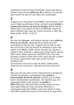 Cálculo de Faltas no Trabalho | PDF | Salário | Salário e pensão