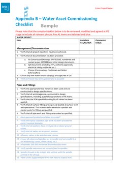 Testing and Commissioning Plan Template | PDF | Pipe (Fluid Conveyance ...