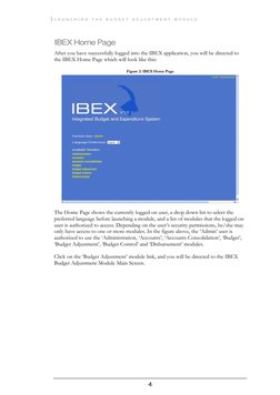 IBEX Budget Adjustment Module Manual | PDF | Microsoft Excel | Login