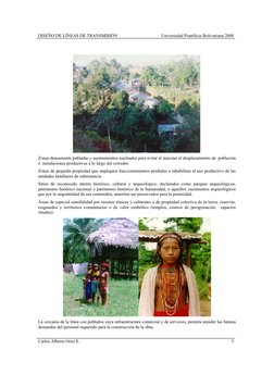 DISEÑO DE LÍNEAS DE TRANSMISIÓN 
Universidad Pontificia Bolivariana 2008
Carlos Alberto Ortiz E. 
5
Zonas densamente pobladas