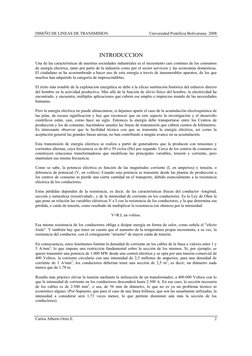 DISEÑO DE LINEAS DE TRANSMISION 
Universidad Pontificia Bolivariana  2008
Carlos Alberto Ortiz E. 
2
INTRODUCCION 
Una de las