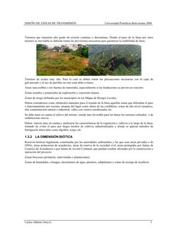 DISEÑO DE LÍNEAS DE TRANSMISIÓN 
Universidad Pontificia Bolivariana 2008
Carlos Alberto Ortiz E. 
3
Terrenos que muestren alt
