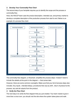 2.
Develop Your Commodity Flow Chart
The second step of your template requires you to identify the scope and the process or