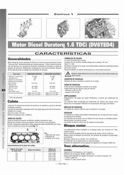 ASIENTOS DE VÁLVULAS
Asientos de acero montados a presión en la culata.
GUíAS DE VÁLVULAS
Guías de acero montadas a presión e
