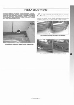 REIVIDLCADD
El remolcado se efectúa por medio de 2 anillos desmontables a atornillar a
través de los parachoques delantero y