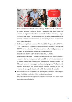 5 
 
La Sociedad Nacional de Industrias (SNI) y el Ministerio de la Producción 
(Produce) presentan “Cómprale al Perú”, l
