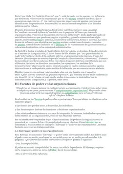 Parte I que titula "La Coalición Externa", que "… está formada por los agentes con influencia, 
que tienen una relación con l