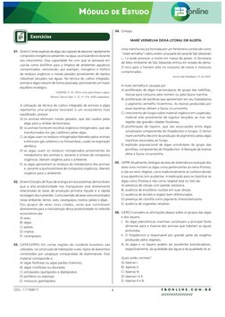 4
F B O N L I N E . C O M . B R
//////////////////
OSG.: 117368/17
MÓDULO DE ESTUDO
Exercícios
01. (Enem) Certas espécies de