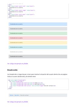 Contenido de la alerta 
</div>
<div class="alert alert-info" role="alert"> 
  Contenido de la alerta 
</div>
<div class="al