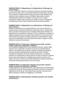 6
SENDERO NATAL 1 (Independencia, La independencia, el liderazgo, los 
nuevos inicios.) 
El 1 es un líder nato. Insiste en su