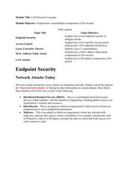 LAN Security Concepts Overview | PDF | Radius | Network Switch