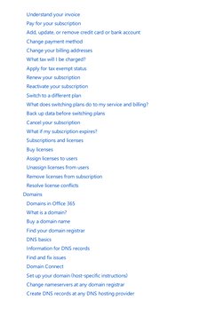 Understand your invoice
 Pay for your subscription
 Add, update, or remove credit card or bank account
 Change payment metho