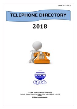 as on 28.12.2018 
 
 
2018 
 
 
 
 
 
 
 
 
CENTRAL POLLUTION CONTROL BOARD 
‘Parivesh Bhawan’, East Arjun Nagar, Delhi – 110