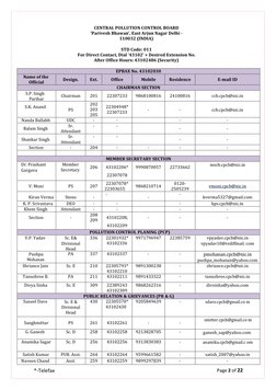 *-Telefax 
Page 2 of 22 
 
CENTRAL POLLUTION CONTROL BOARD 
‘Parivesh Bhawan’, East Arjun Nagar Delhi - 
110032 (INDIA) 
 
ST