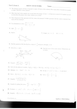 Algebra 2 | PDF