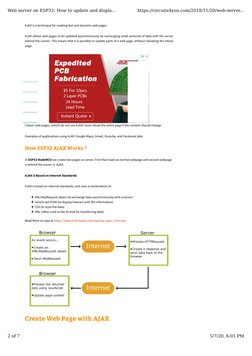 AJAX is a technique for creating fast and dynamic web pages.
AJAX allows web pages to be updated asynchronously by exchanging